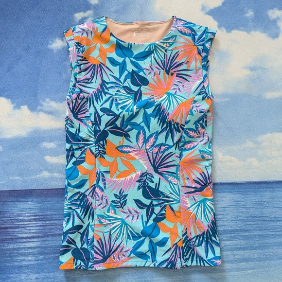 💚 Coolibar Kaylana Tank Top UPF 50+ Size Small - Picture 5 of 10